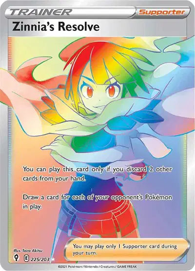 Zinnia's Resolve 225/203 - Evolving Skies - Holofoil
