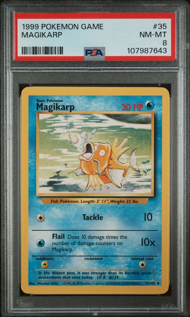 Magikarp (PSA 8) 35/102 – Basis-Set (Unbegrenzt) – Normal