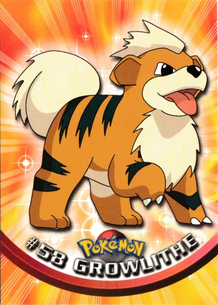 Growlithe 58 – Topps Serie 1 – Normal