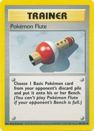 Pokemon Flute 86/102 - Base Set (Unlimited) - Normal