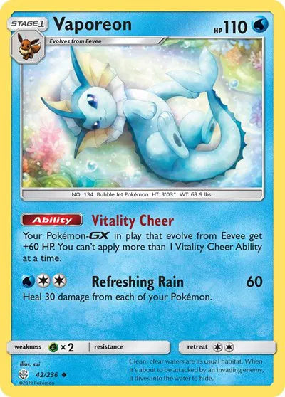 Vaporeon 42/236 - Cosmic Eclipse - Normal