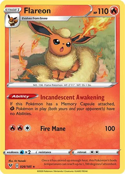 Flareon 026/185 - Vivid Voltage - Normal