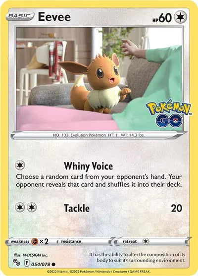 Eevee 054/078 - Pokemon Go - Reverse Holofoil