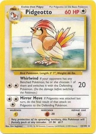 Pidgeotto (NL) 22/102 - Base Set (Unlimited) - Normal