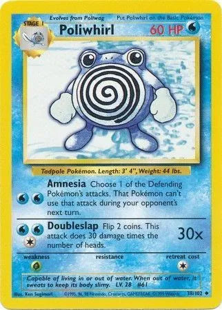 Poliwhirl 38/102 - Base Set (Unlimited) - Normal