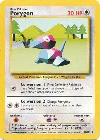 Porygon (NL) 39/102 - Base Set (Unlimited) - Normal