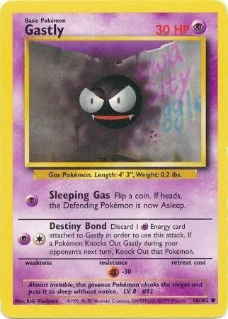 Gastly 50/102 - Base Set (Unlimited) - Normal