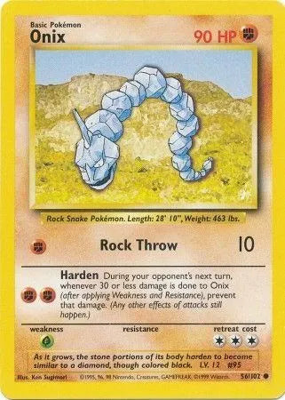 Onix 56/102  - Base Set (Unlimited) - Normal