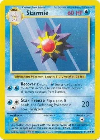 Starmie 64/102 - Base Set (Unlimited) - Normal