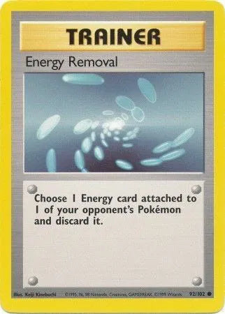 Energy Removal 92/102- Base Set (Unlimited) - Normal