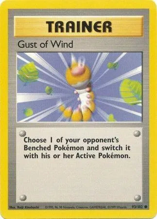 Gust of Wind 93/102 - Base Set (Unlimited) - Normal