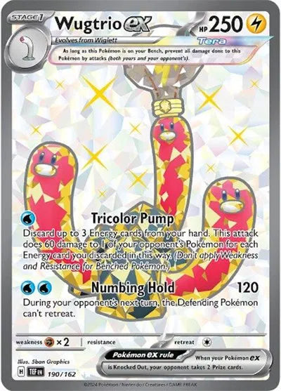 Wugtrio ex 190/162 – Temporale Kräfte – Holofoil