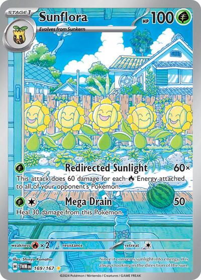 Sunflora 169/167 - Twilight Masquerade - Holofoil