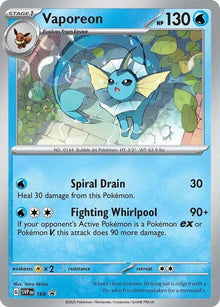 Vaporeon - 168 - Scarlet Violet Promo - Holofoil