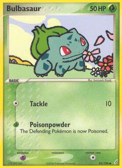 Bulbasaur 45/100 - EX Crystal Guardians - Normal