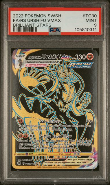 Urshifu VMAX (PSA 9) TG30/TG30 - Brilliant Stars - Holofoil