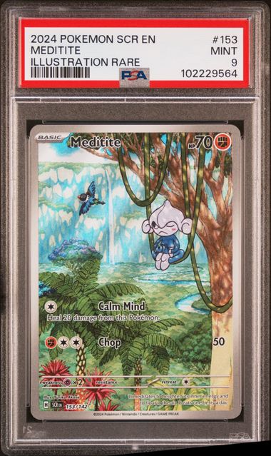 Meditite (PSA 9) 153/142 - Stellar Crown - Holofoil